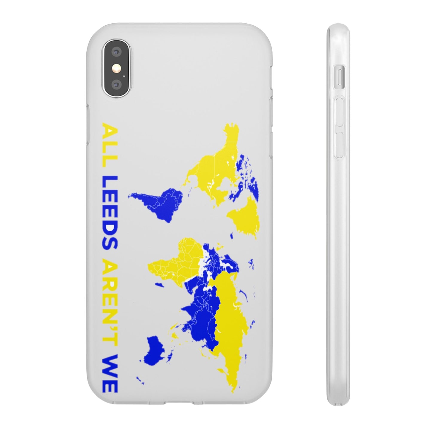 LUFC 'All Leeds Aren't We' World  Map: Flexi Case