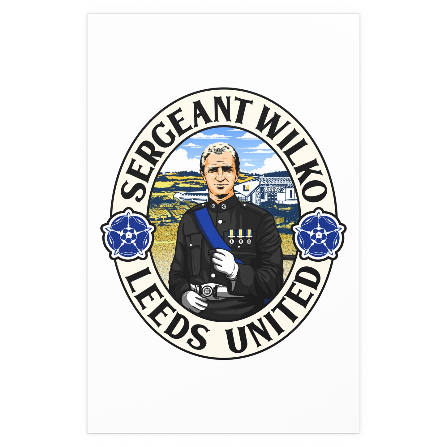 LUFC “Sergeant Wilko Leeds United”  Silk Poster