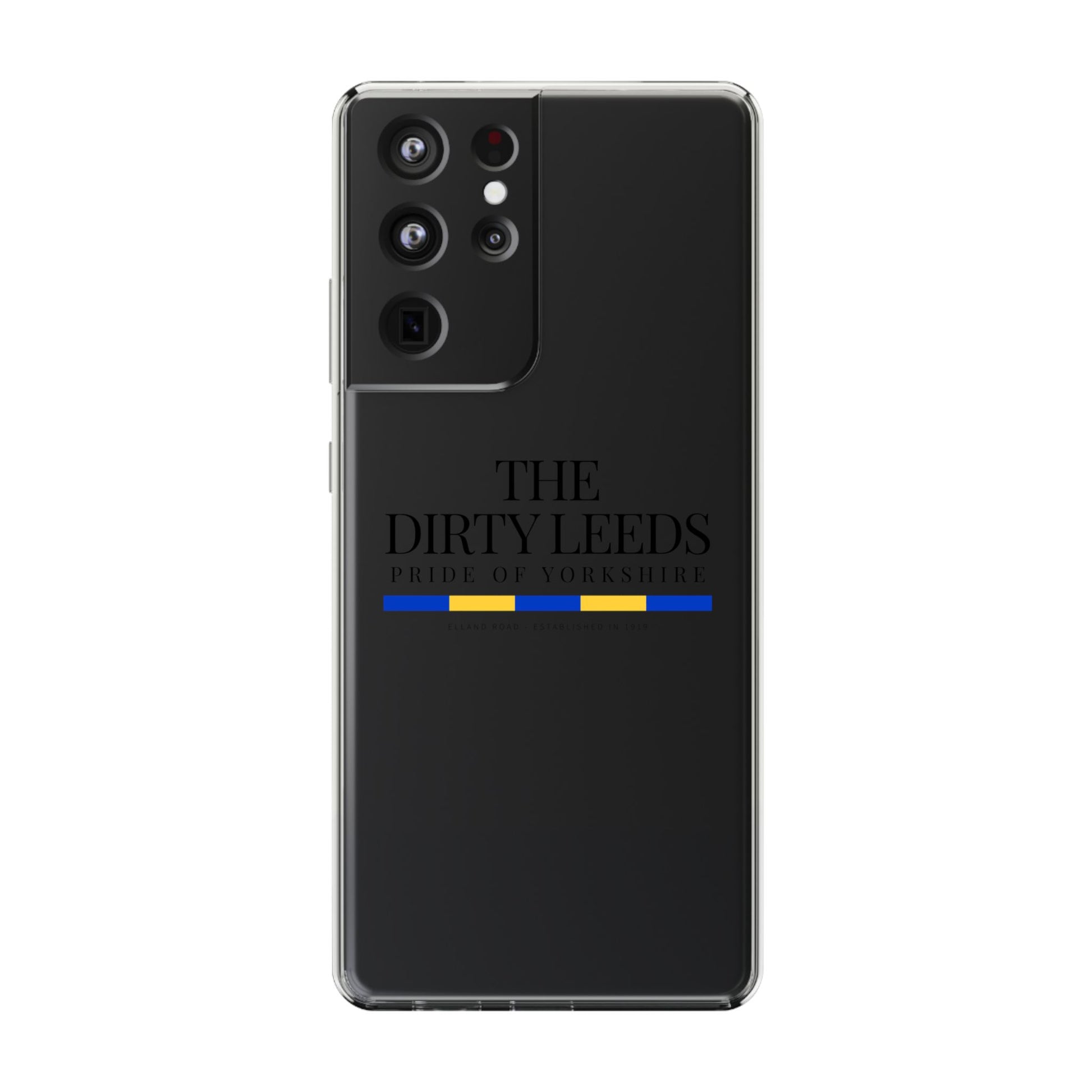 LUFC “The Dirty Leeds: Pride of  Yorkshire” Clear Phone Case - Lufcnews.co.uk