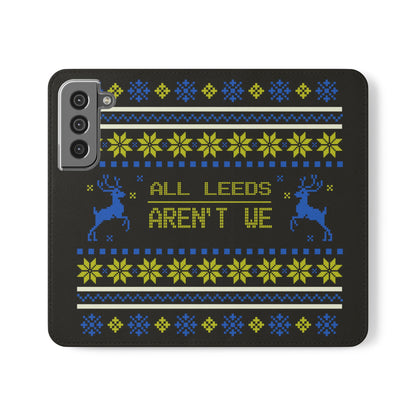 LUFC "All Leeds Aren't We" Flip Case  Phone Wallet: Christmas Edition