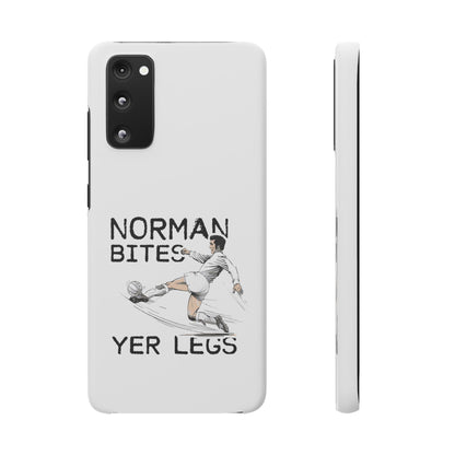 Leeds United Norman Bites "YER  LEGS" Snap Case