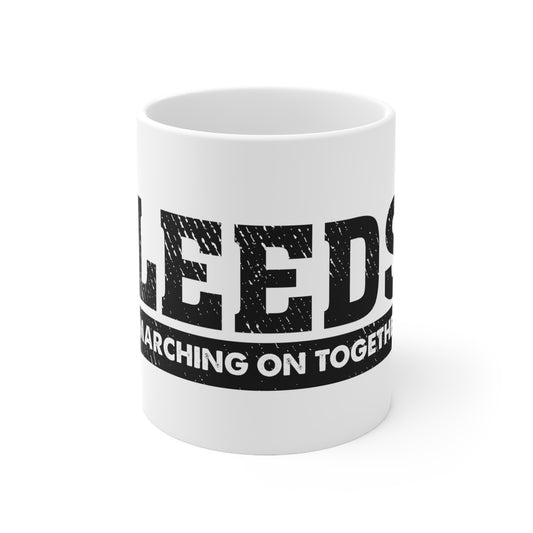 LUFC “Marching On Together” Quote  Mug