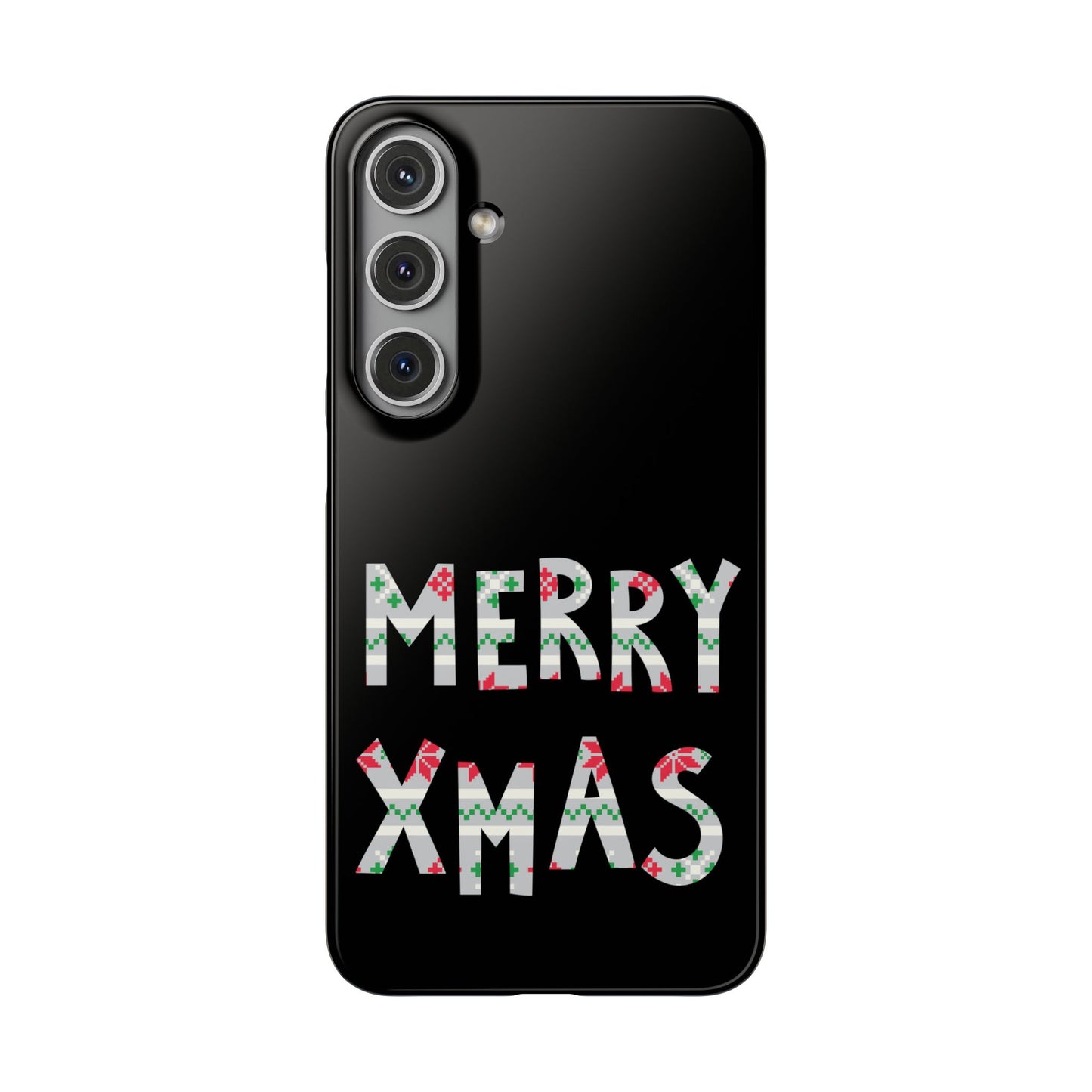 Leeds United "Merry Xmas" Red &  Green Emblem Snap Case: Christmas  Edition