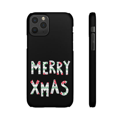 Leeds United "Merry Xmas" Red &  Green Emblem Snap Case: Christmas  Edition