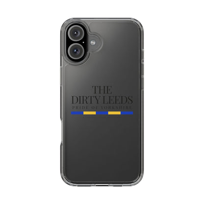 LUFC “The Dirty Leeds: Pride of  Yorkshire” Clear Phone Case - Lufcnews.co.uk