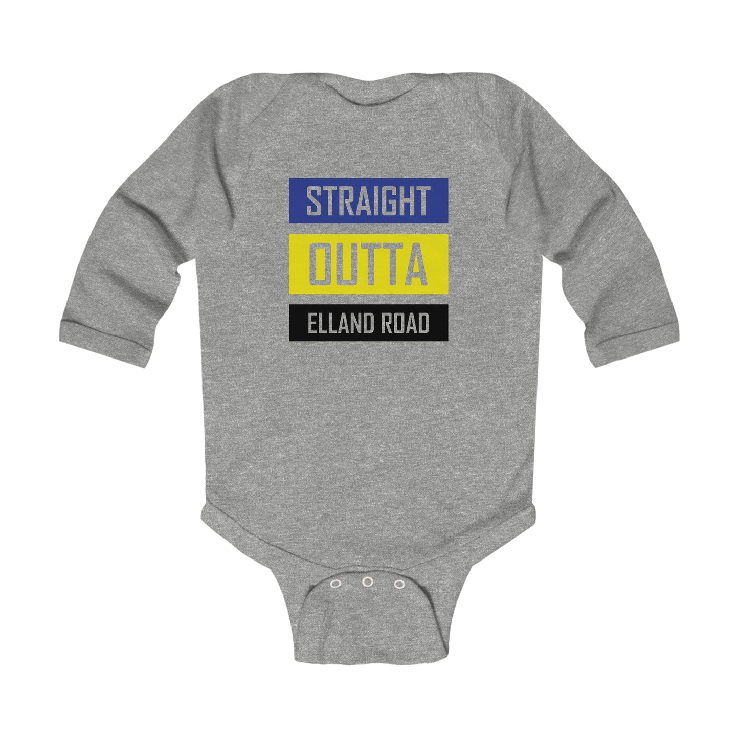 Straight Outta Elland Road Long Sleeve Bodysuit