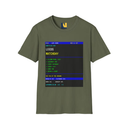 Leeds Matchday Teletext T-Shirt