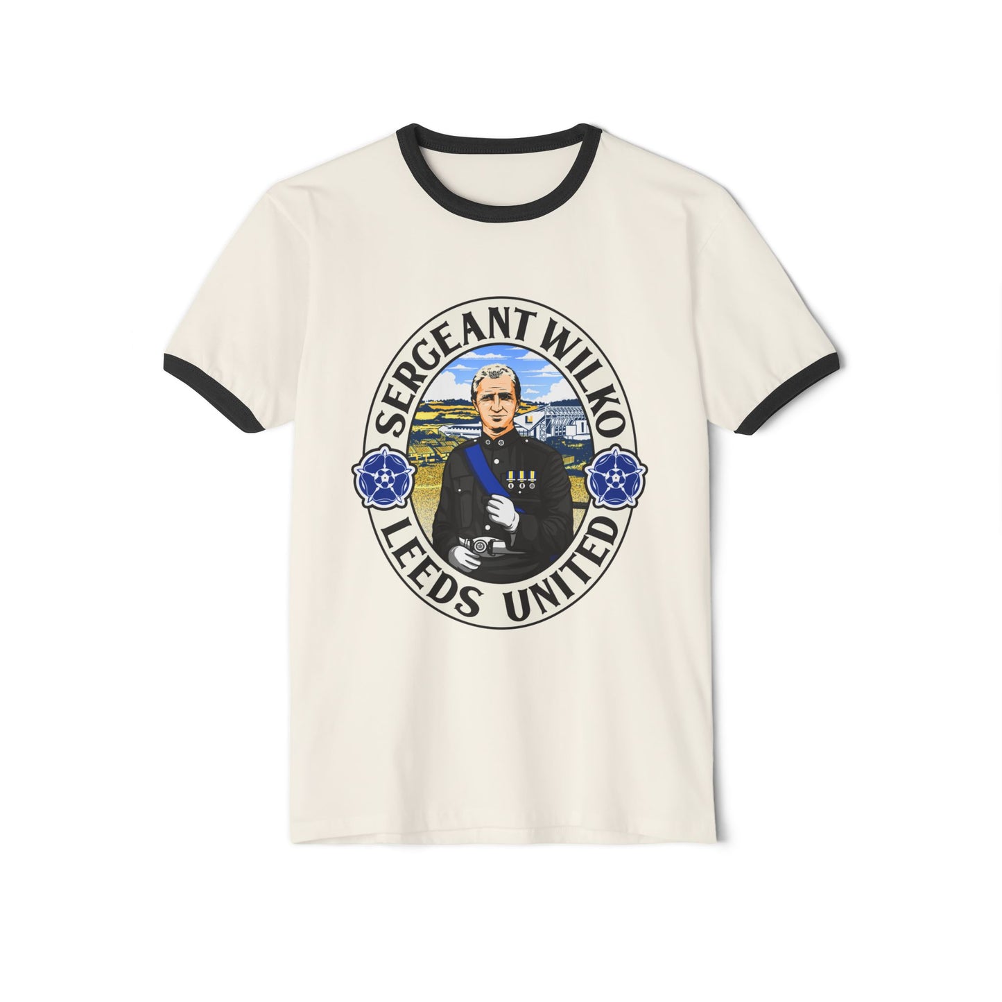 Sergeant Wilko Tribute Tee: Leeds  United Vintage Ringer Shirt