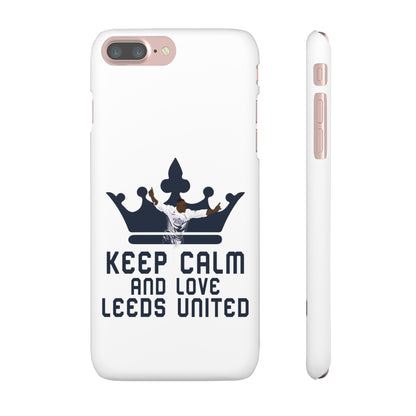 Funda para teléfono Snap - Mantenga la calma y ame al Leeds United