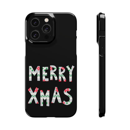 Leeds United "Merry Xmas" Red &  Green Emblem Snap Case: Christmas  Edition