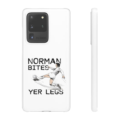 Leeds United Norman Bites "YER  LEGS" Snap Case