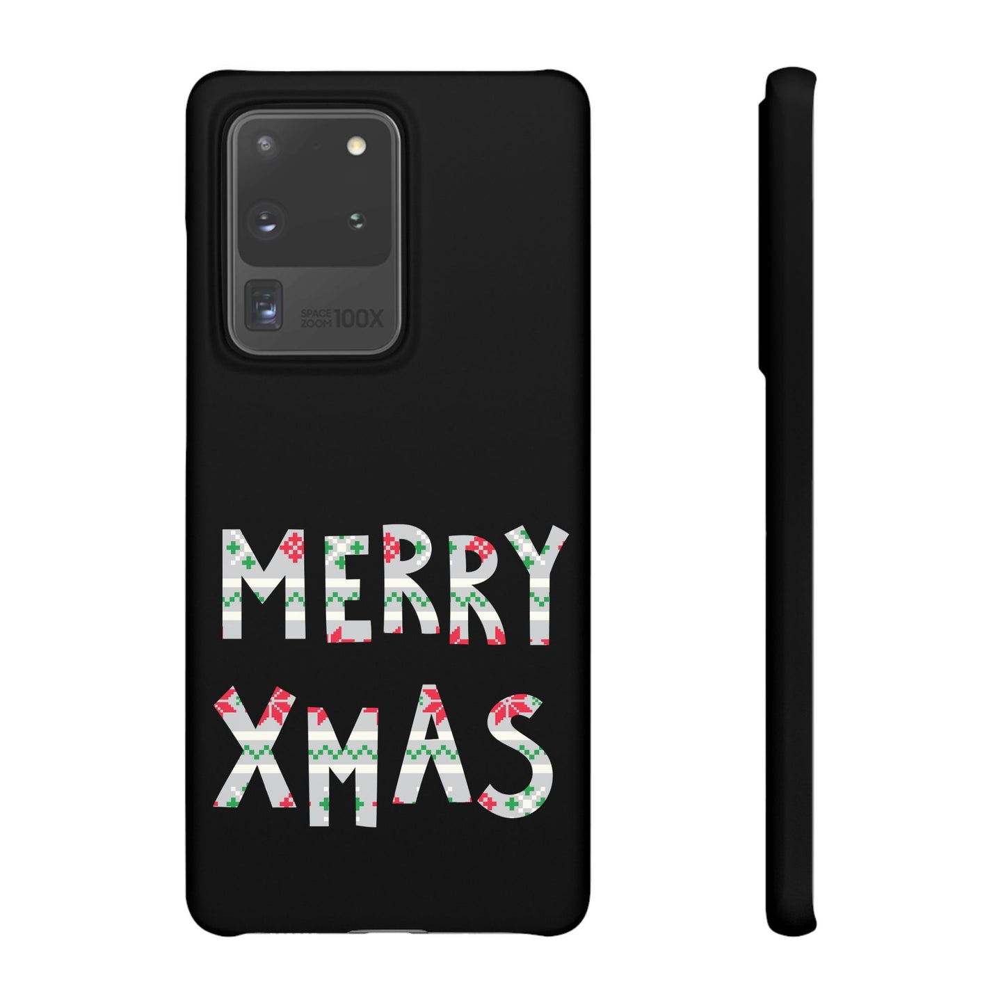 Leeds United "Merry Xmas" Red &  Green Emblem Snap Case: Christmas  Edition