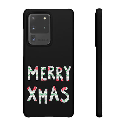 Leeds United "Merry Xmas" Red &  Green Emblem Snap Case: Christmas  Edition