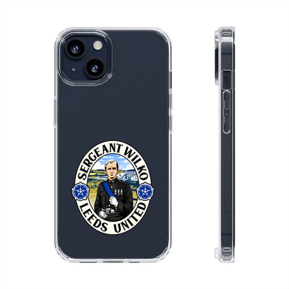 Leeds United “SERGEANT WILKO”  Clear Impact-Resistant Case - Lufcnews.co.uk
