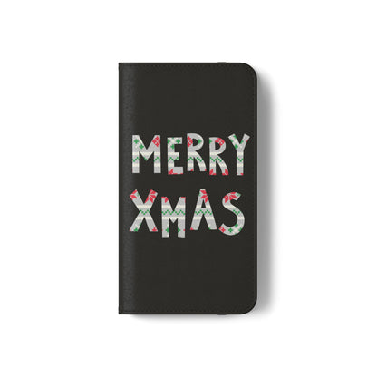 Leeds United "MERRY XMAS" Flip  Case Phone Wallet: Christmas  Edition