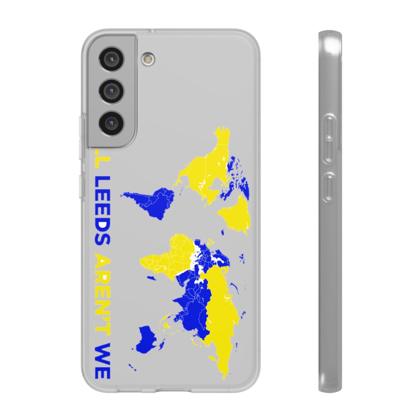 LUFC 'All Leeds Aren't We' World  Map: Flexi Case