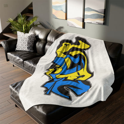 LUFC Graffiti Blanket