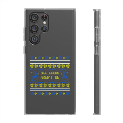 LUFC 'All Leeds Aren’t We' Retro  Football Flexi Case: Christmas  Edition