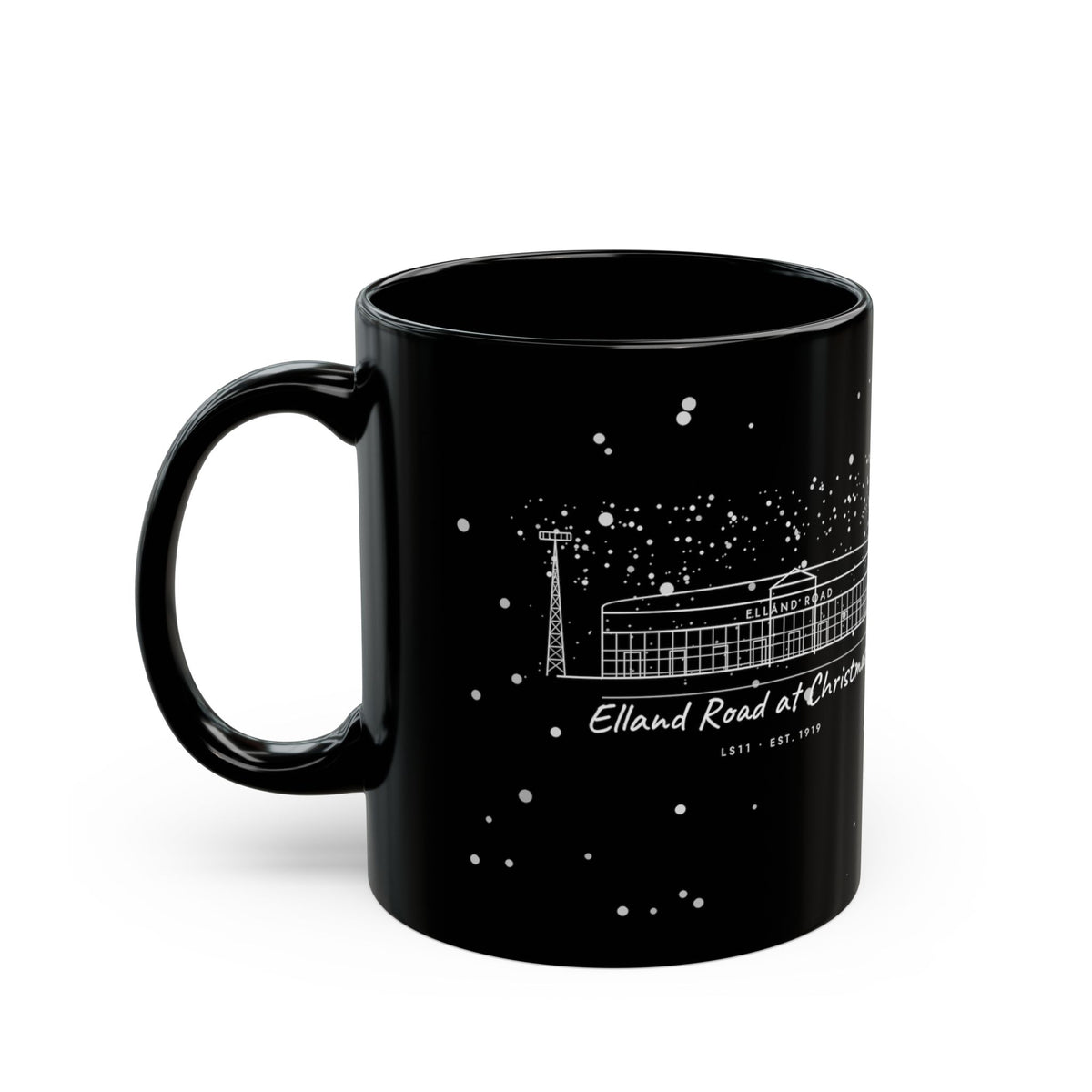 Elland Road at Christmas Mug