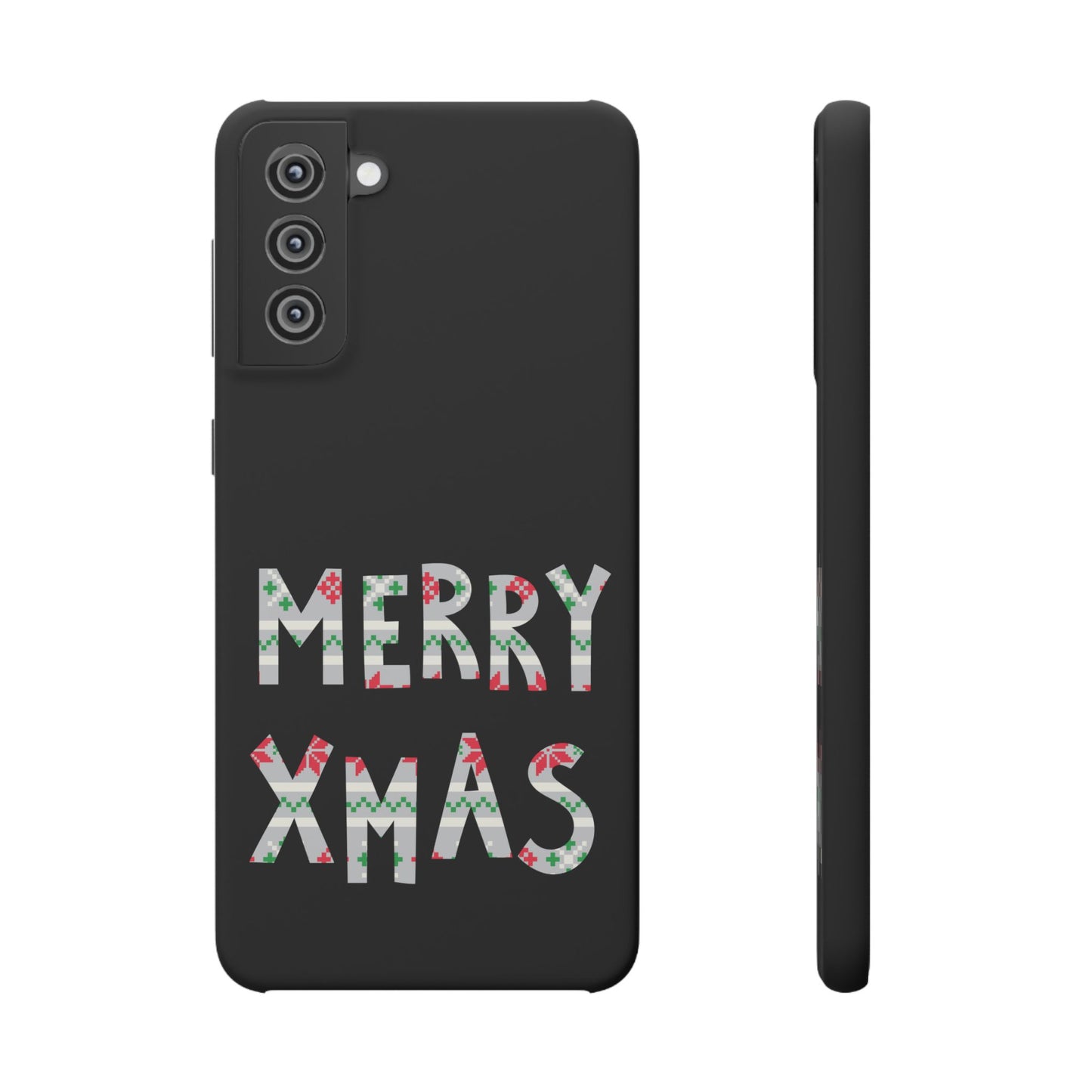 Leeds United "Merry Xmas" Red &  Green Emblem Snap Case: Christmas  Edition