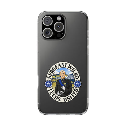 Leeds United “SERGEANT WILKO”  Clear Impact-Resistant Case - Lufcnews.co.uk