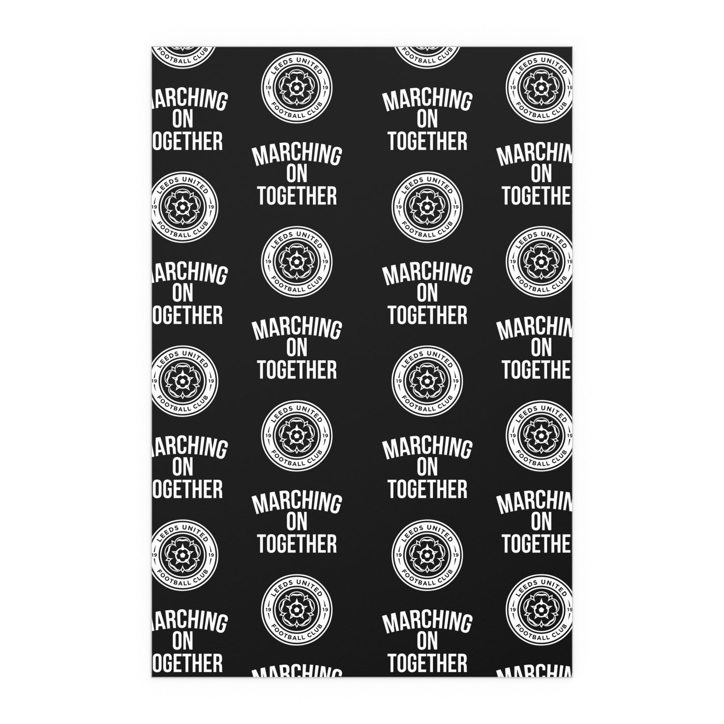 LUFC “Marching On Together” Silk  Poster