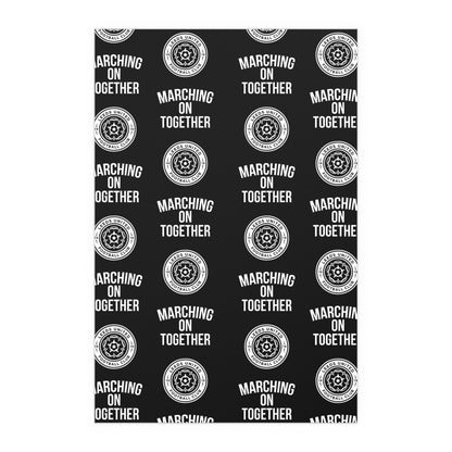 LUFC “Marching On Together” Silk  Poster