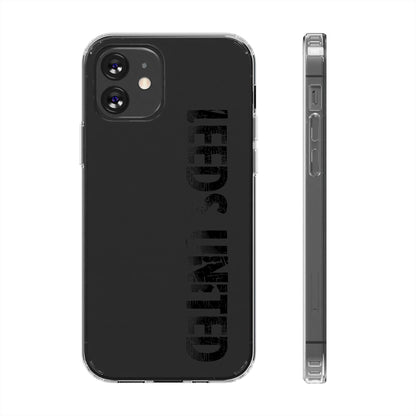 LUFC “LEEDS UNITED” Clear  Impact-Resistant Case