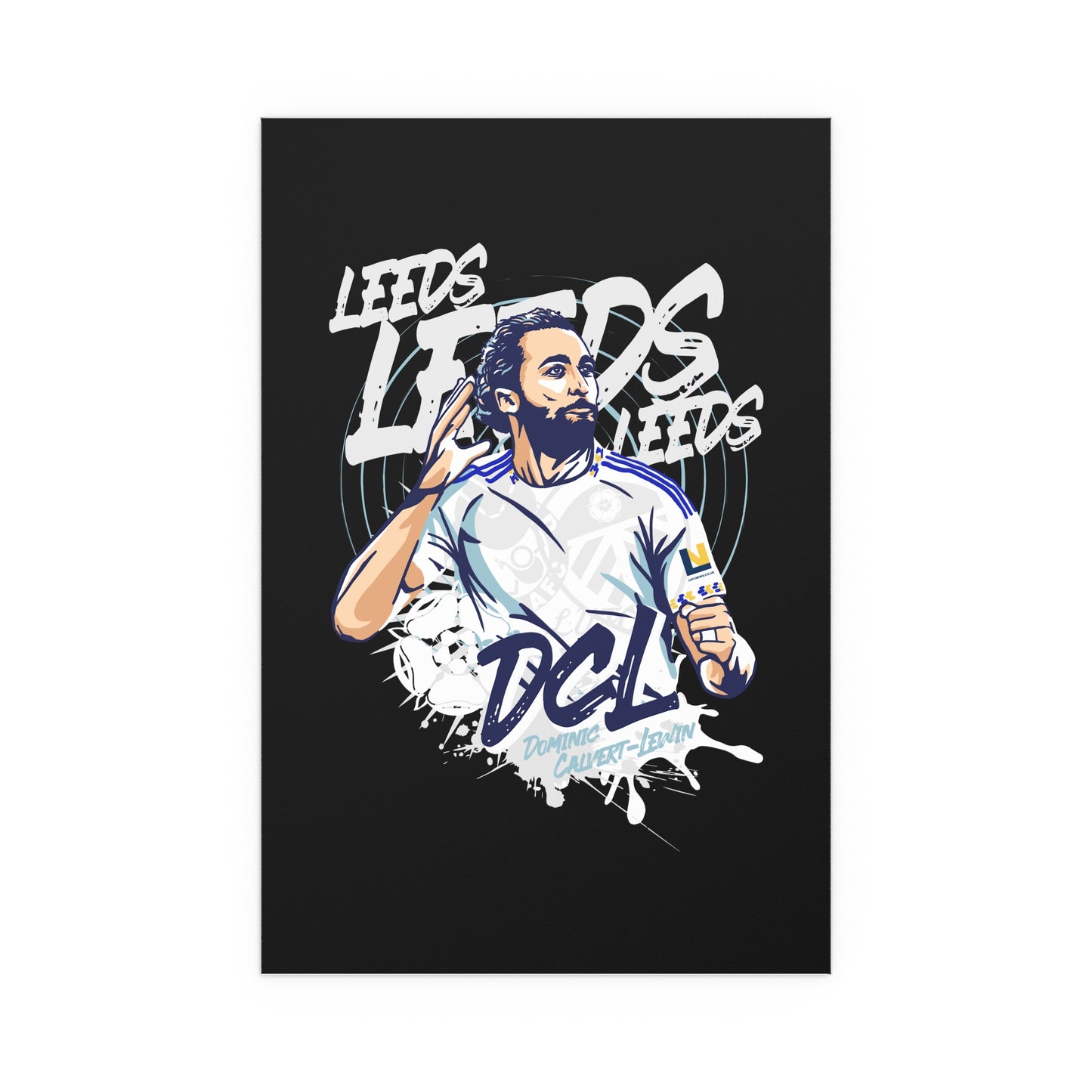 Vibrant Silk Poster “LEEDS: Dominic  Calvert-Lewin” Wall Art for Home - Lufcnews.co.uk