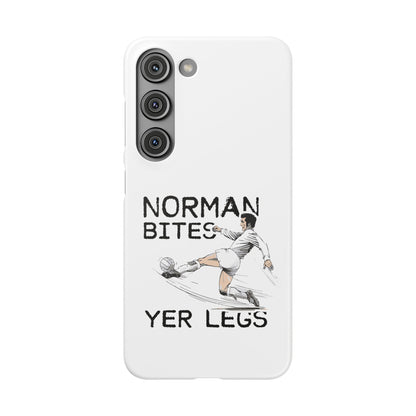 Leeds United Norman Bites "YER  LEGS" Snap Case