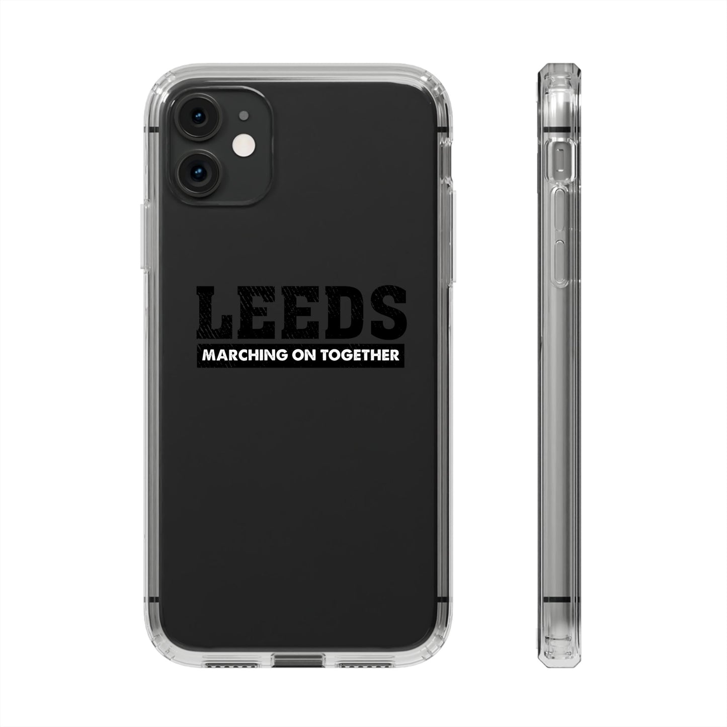 Clear Impact-Resistant Phone Case  “LEEDS: Marching On Together”  Edition