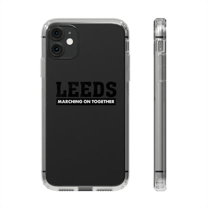 Clear Impact-Resistant Phone Case  “LEEDS: Marching On Together”  Edition