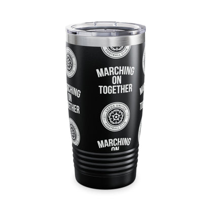 LUFC “Marching On Together” 20oz Insulated Tumbler: Sleek Travel Mug for True Leeds United Fans
