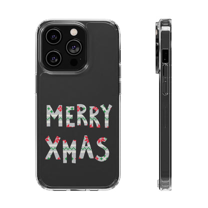 Leeds United "MERRY XMAS" Clear  Impact-Resistant Case: Christmas  Edition - Lufcnews.co.uk