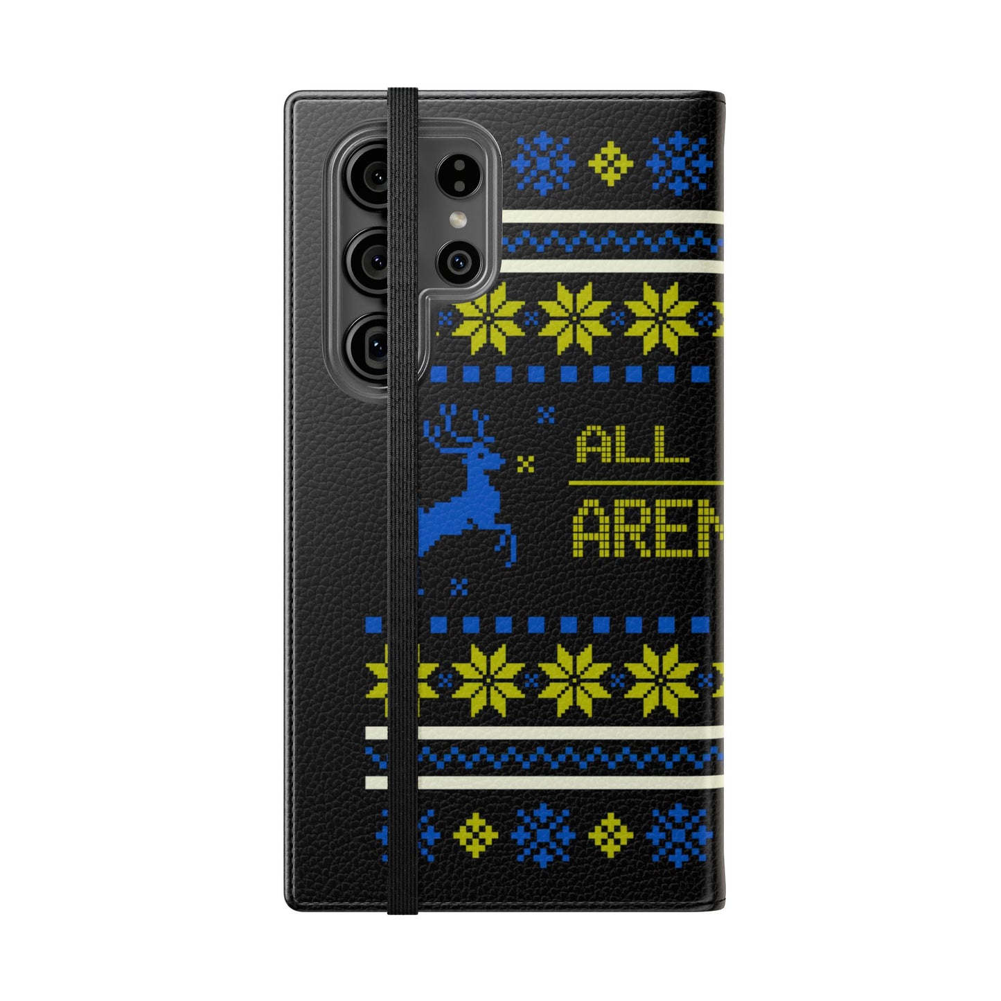 LUFC "All Leeds Aren't We" Flip Case  Phone Wallet: Christmas Edition