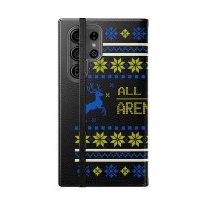 LUFC "All Leeds Aren't We" Flip Case  Phone Wallet: Christmas Edition