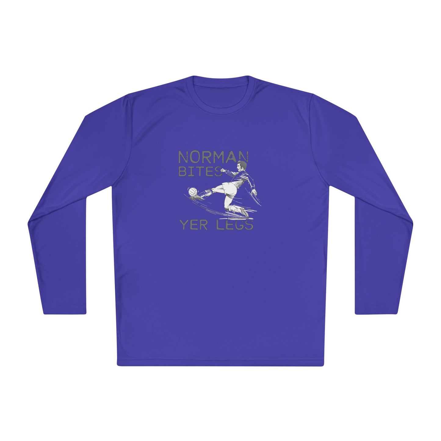 LUFC “Norman Bites Yer Legs” Long Sleeve T-Shirt: Unisex Humor Edition