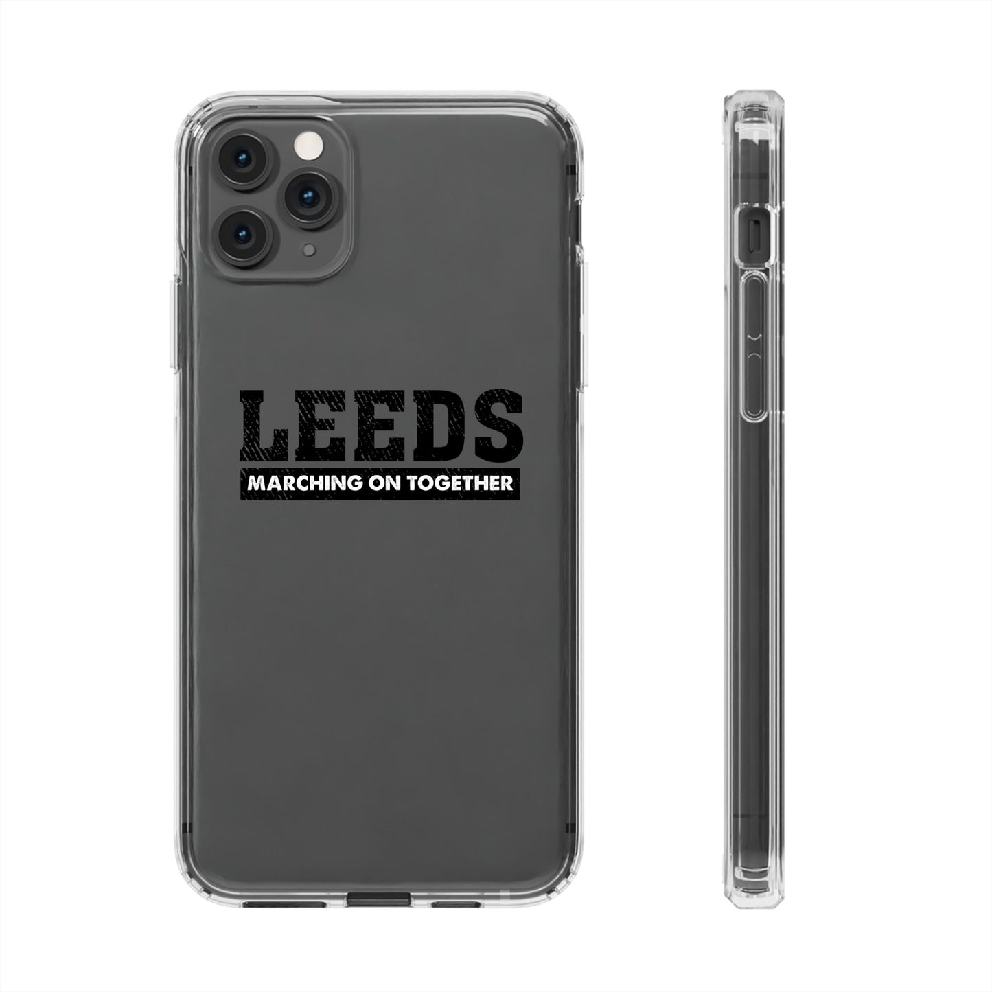 Clear Impact-Resistant Phone Case  “LEEDS: Marching On Together”  Edition