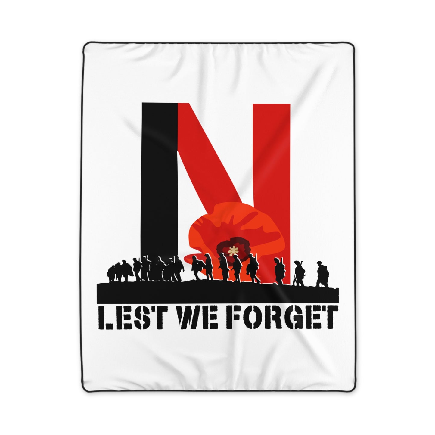 LUFC “Lest We Forget”  Remembrance Snuggle Blanket:  Tribute Design