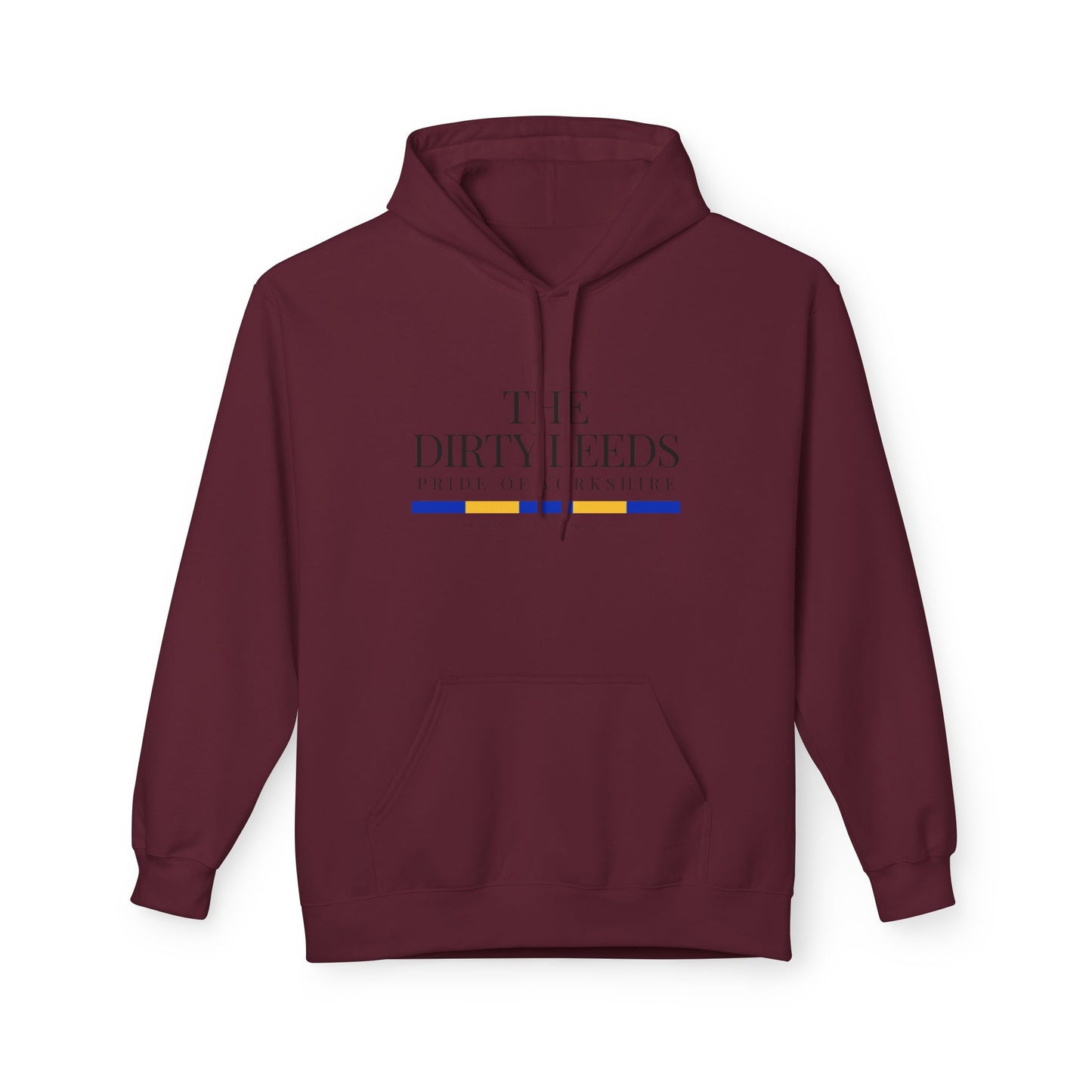 LUFC “The Dirty Leeds: Pride of  Yorkshire” Softstyle Fleece Hoodie - Lufcnews.co.uk