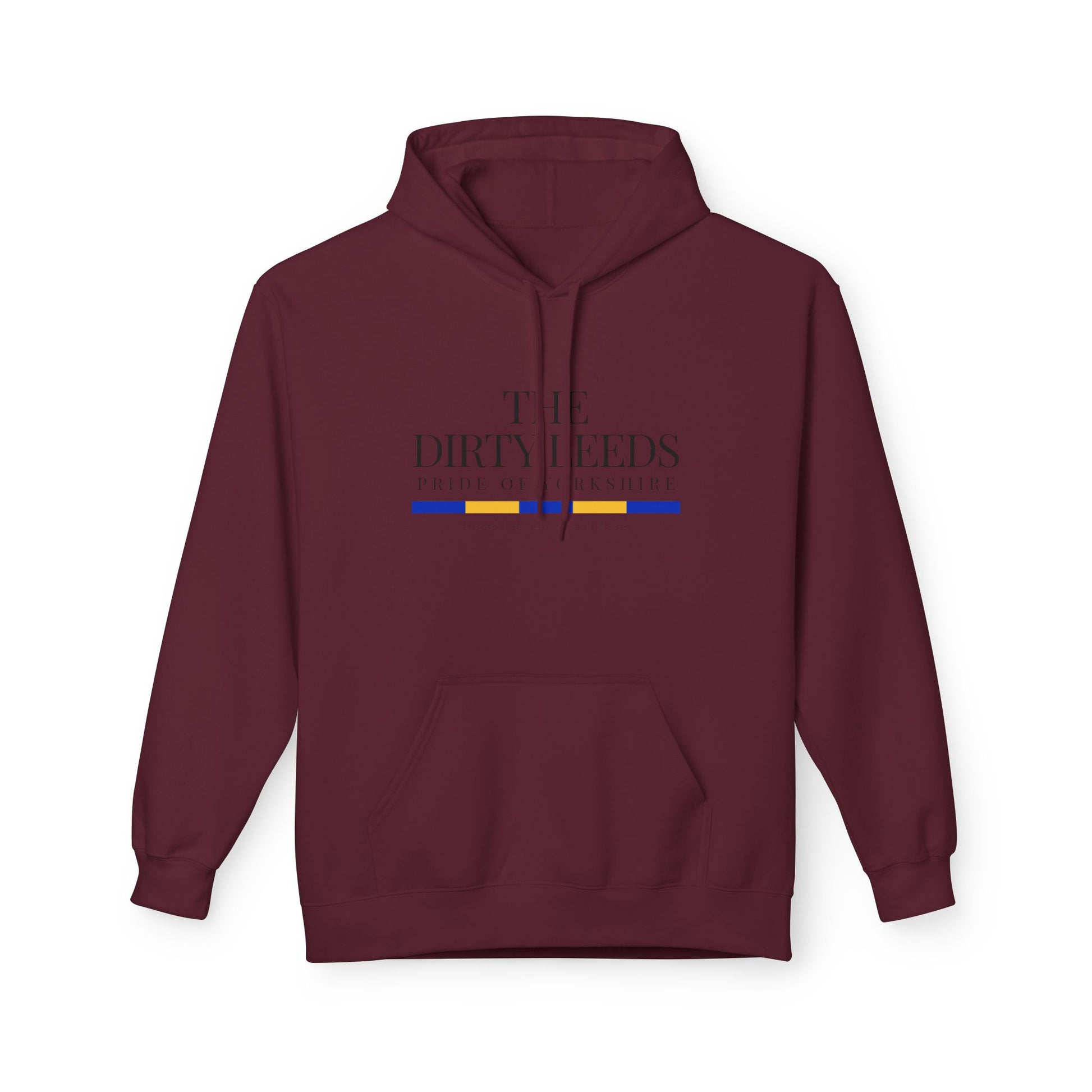 LUFC “The Dirty Leeds: Pride of  Yorkshire” Softstyle Fleece Hoodie - Lufcnews.co.uk