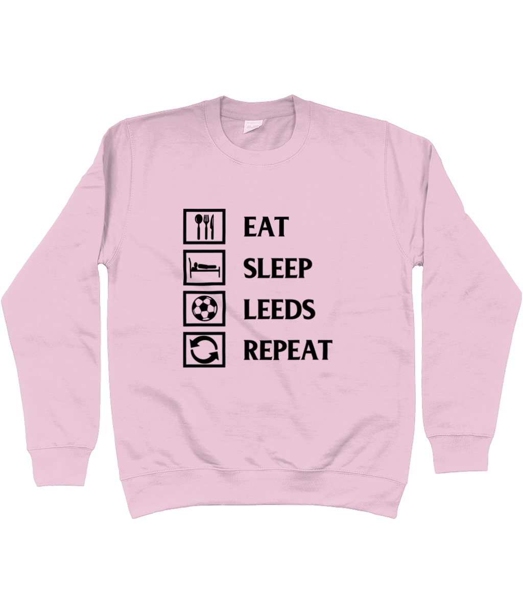 Eat, Sleep, Leeds, Repeat Jumper Women