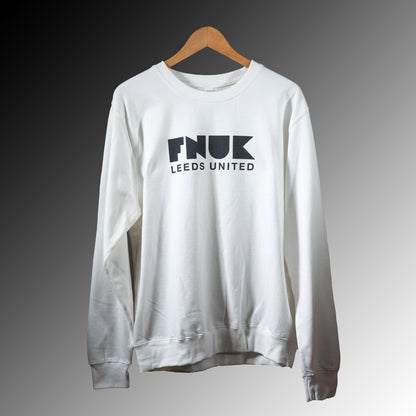 FNUK Logo with Leeds United Jumper for Men in Black & White
