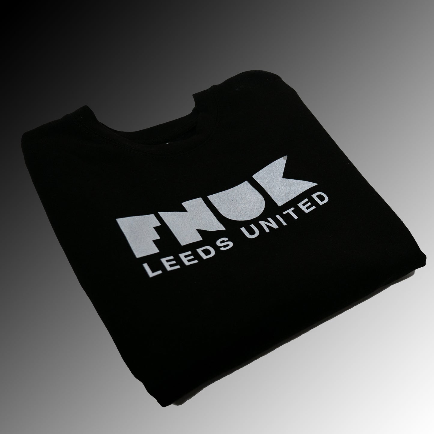 FNUK Logo with Leeds United Jumper for Men in Black & White