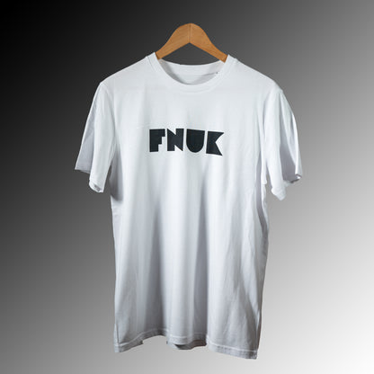 Camiseta con Logo FNUK para Hombre en Blanco y Negro