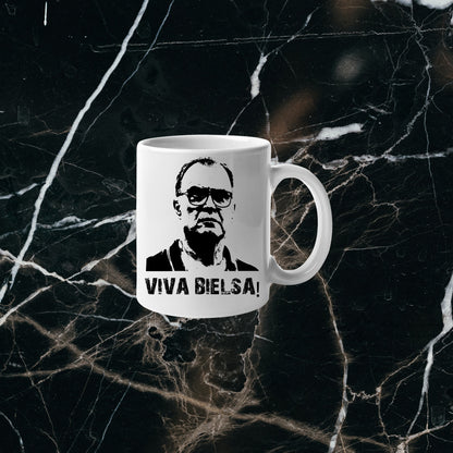 Leeds United Marcelo Bielsa Viva Bielsa Mug in Black